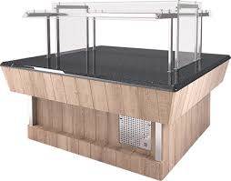 Прилавок нейтральный Refettorio (шведский стол сдвоенный) RN43S2 каменная столешница