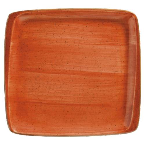 Тарелка квадратная 27х25см фарфор Moove Aura Terracota Bonna /6/ ATC MOV 34 KR
