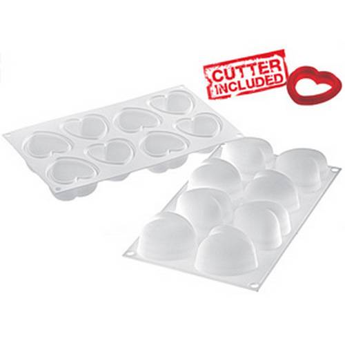 Форма силиконовая Сердце мини+вырубка (1 шт.) AMORINI Форма силиконовая Сердце мини+вырубка (1 шт.) AMORINI