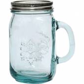 Банка-кружка для пива 550мл с ручкой San Miguel с крышкой 3109_2