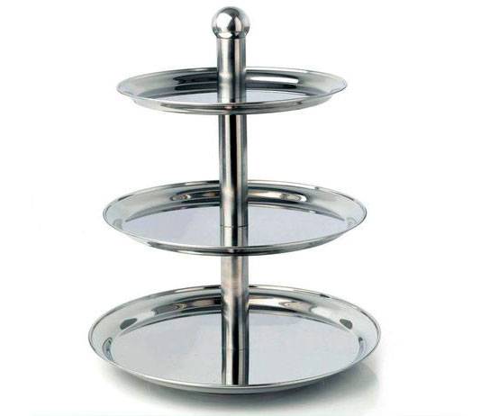 Этажерка 3-х ярусная d=30/40/50 см h=49 см нерж. MGSteel CKST3 Этажерка 3-х ярусная d=30/40/50 см h=49 см нерж. MGSteel CKST3