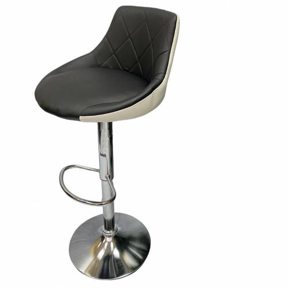 Стул барный J-700 черный/белый