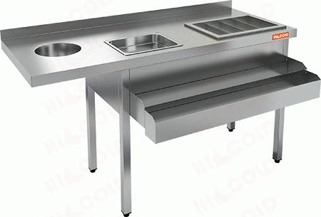 Барная станция открытая HICOLD НКС-14/5БК