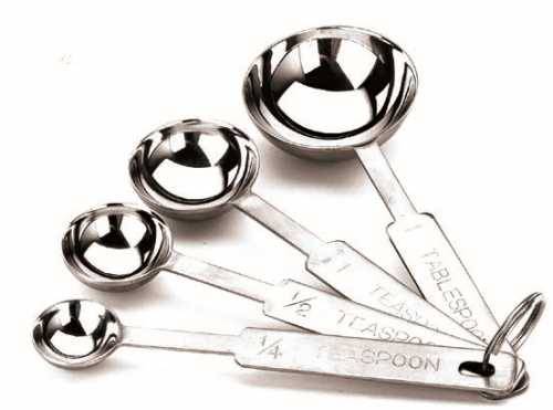 Набор мерных ложек 4 шт. нерж.(1,25/2,5/5/15ml) Proff Cuisine SS-MS-01