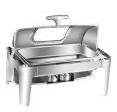 Чафинг-диш MVQ STANDART 9 л с крышкой ROLL-TOP со стеклом Чафинг-диш MVQ STANDART 9 л с крышкой ROLL-TOP со стеклом