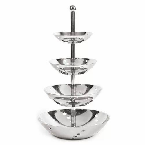 Этажерка 4 яруса, h 50 см, d 21/25/31/38 см, нержавейка, P.L. Proff Cuisine H0140D