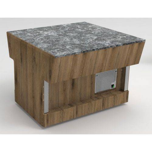 Прилавок нейтральный Refettorio (шведский стол островной) RN43SB без полки каменная столешница