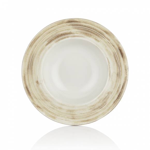 Тарелка для пасты гастро 400 мл 280мм фарфор Falme Brown By Bone TN-FB-GT-28-CK /6/