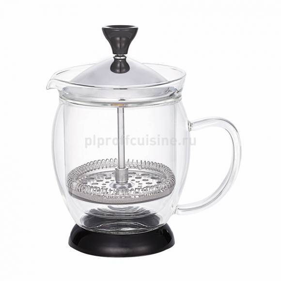 Чайник стеклянный с прессом 300мл "Termo-Elite" P.L. 8227 (81200551) /24/ Чайник стеклянный с прессом 300мл "Termo-Elite" P.L. 8227 (81200551) /24/
