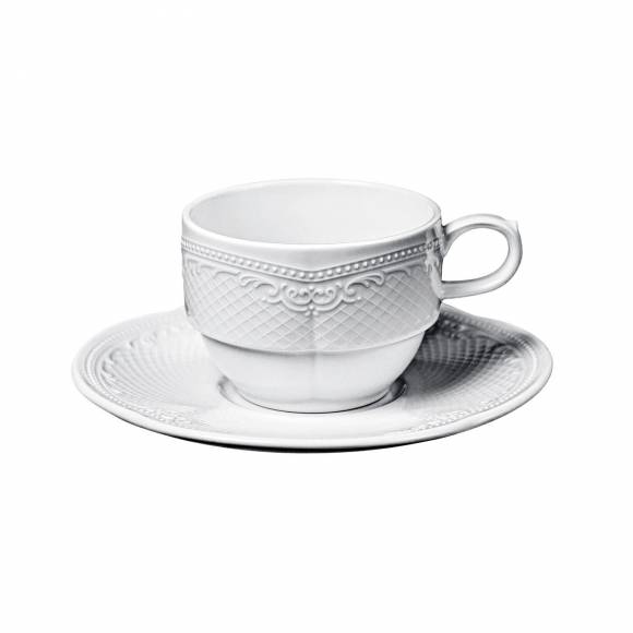 Чайная пара 250 мл, фарфор, Aristocrat, Noble NEW 313605+313009