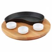 Сковорода для фахитос 200х100мм LAVA LV ECO FT D 1020 K4 (соусники не включены) 47195