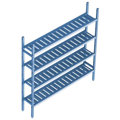 Cтеллажная система Polair LOAD.ME poly 4 яруса 1300x300x1800 18AL.4PP30.13B