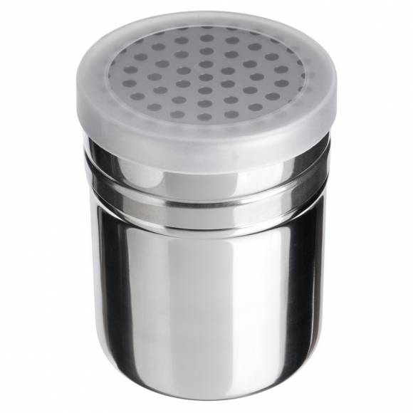 Емкость для сыпучих продуктов 300мл d=70 мм. h=100 мм. со сред. отверст. нерж. MGprof 78650 Емкость для сыпучих продуктов 300мл d=70 мм. h=100 мм. со сред. отверст. нерж. MGprof 78650
