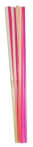 Трубочка для коктейля 0,3*24см флуоресцент. прямая 1000 шт/уп. ТОНКАЯ