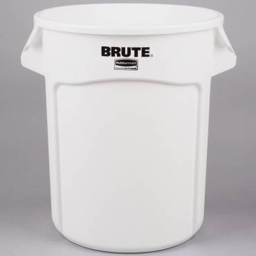 Контейнер 75.7л  Rubbermaid BRUTE® белый FG262000WHT с вент. системой, без крышки