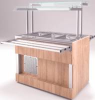 Прилавок холодильный Refettorio (шведский стол островной) RС41А нерж. столешница для 2хGN1/1 Прилавок холодильный Refettorio (шведский стол островной) RС41А нерж. столешница для 2хGN1/1