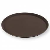 Поднос круглый 27см прорезиненный коричн. MGSteel 1100CTBr 45814
