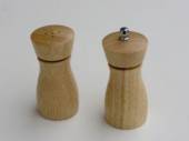 Мельница для перца + солонка 10см светлое дерево SMW011A /1/24/