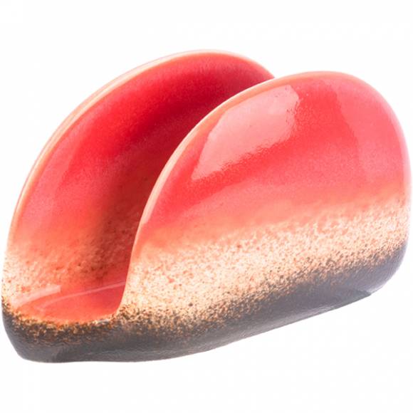 Салфетница «Агат» H=85 L=120 B=40мм фарфор красный A7427W764Y80  /1/