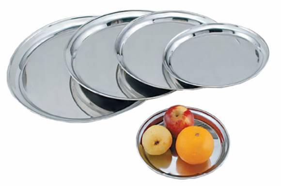 Поднос сервировочный круглый 45см Eksi STR18 нерж.