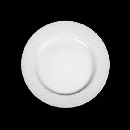 Тарелка мелкая 280мм с орнаментом Corone Palazzo фарфор белый LQ-QK15078F фк060 Тарелка мелкая 280мм с орнаментом Corone Palazzo фарфор белый LQ-QK15078F фк060
