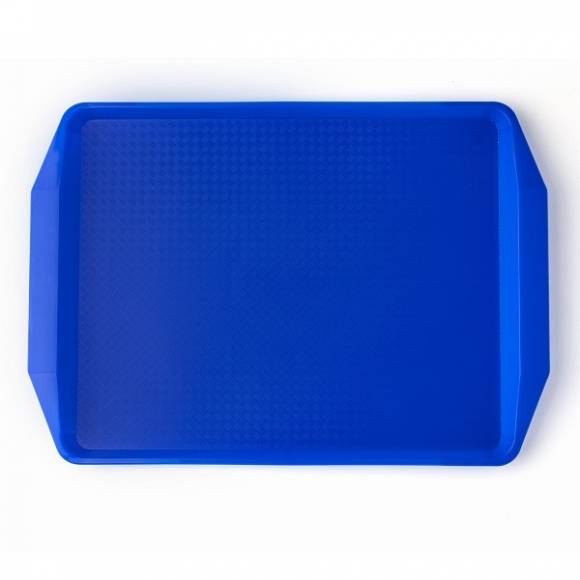 Поднос прямоугольный 42х30см голубой поверхность классик (123) MGprof 1732