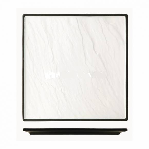 Блюдо квадратное 210х210мм черное основание P.L.- Sunnex F2934BY-8.5W 81200034 /6/