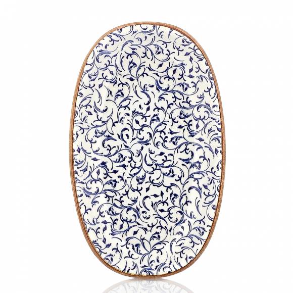 Блюдо овальное 24*14 см фарфор Tinta Edera By Bone TN-ED-ZT-24-OV /6/ Блюдо овальное 24*14 см фарфор Tinta Edera By Bone TN-ED-ZT-24-OV /6/