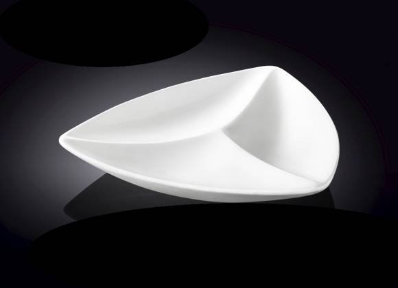 Менажница 3 секции 200мм треугольная Wilmax WL-992584 /6/36/ Менажница 3 секции 200мм треугольная Wilmax WL-992584 /6/36/