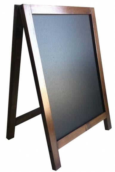 Штендер 550мм барный меловой односторонний, деревянная рама 8446.