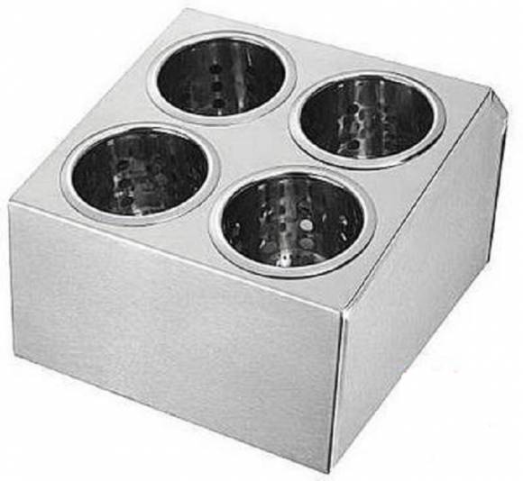 Емкость для столовых приборов металл 4 отделения MVQ 15104SA Емкость для столовых приборов металл 4 отделения MVQ 15104SA