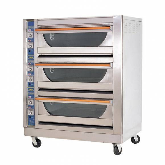 Печь подовая статич.3-камерная с подом 86*65 см Kocateq GU 6