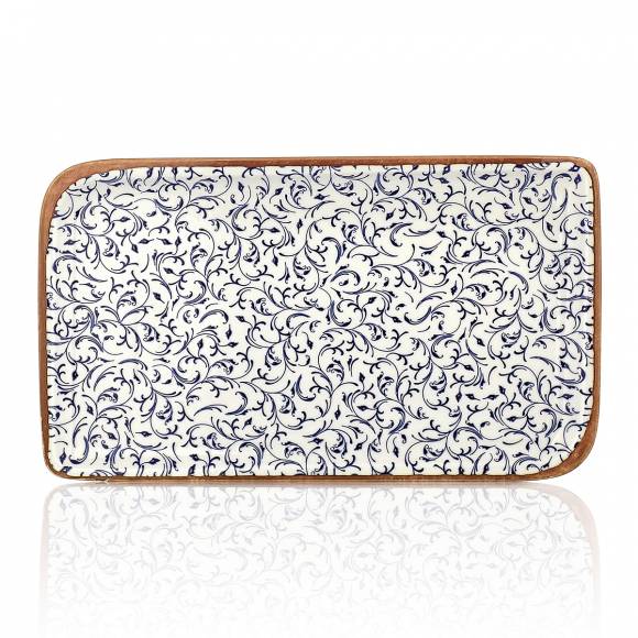 Блюдо прямоугольное 35*16 см фарфор Tinta Edera By Bone TN-ED-AR-38-DT /6/