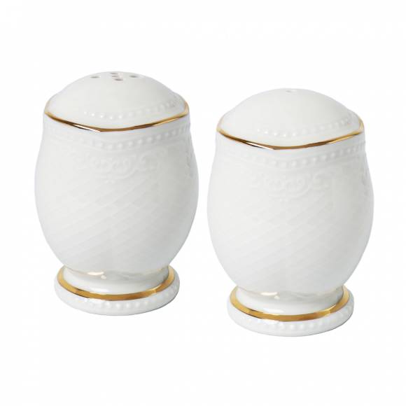 Набор соль+перец, фарфор, Aristocrat Gold Noble 313902/313904-Gold /6/