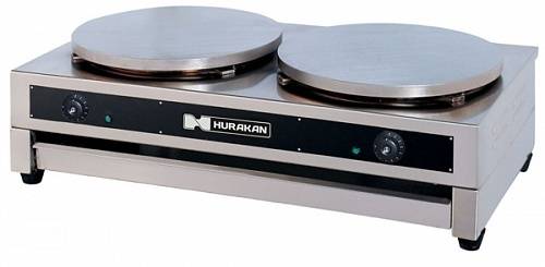 Блинница 2-постовая Hurakan HKN-CDE400