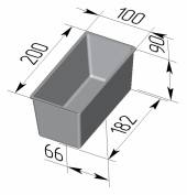 Форма для хлеба Спика 3 Л Тостерная (200х100х90мм) 3 секции Форма для хлеба Спика 3 Л Тостерная (200х100х90мм) 3 секции