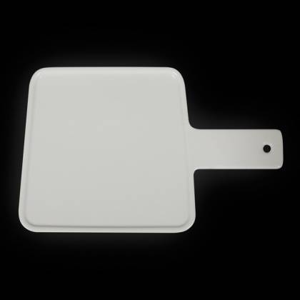 Доска для подачи 180х157мм трапеция с ручкой Corone Carre фарфор LQ-Q2740 фк0816