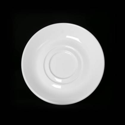 Блюдце 145мм Corone Simplice фарфор белый LQ-QK15003B фк088