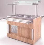 Мармит для вторых блюд Refettorio (шведский стол островной) RМ41А нерж. столешница для 2хGN1/1