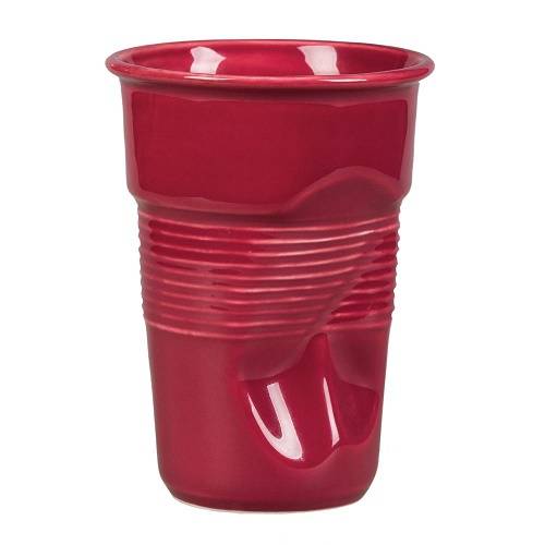 Чашка для латте+маршмеллоу 290 мл Мятая бордо Barista  P.L.  F3778-350WR /6/