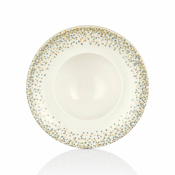 Тарелка глубокая 450мл 230мм фарфор,серия Tessera By Bone TN-TS-UF-23-CK /6/