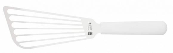 Лопатка 29 см. прямая раб. часть 17*8 см. нерж. широкая с пластик. ручкой, белая Icel