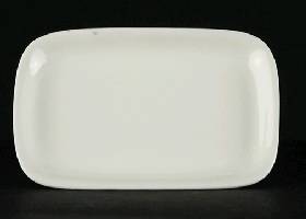 Блюдо прямоугольное 110х80мм Chan Wave (Quadro) ivory LQ-Q336 фк0304.