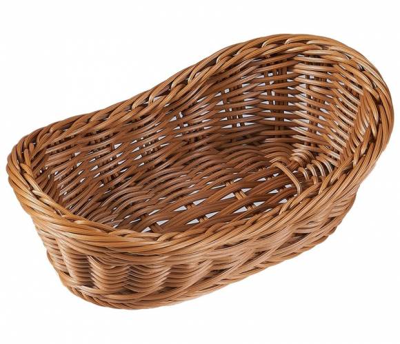 Корзина для хлеба овальная 290*190*100мм, полиротанг Maco WB2919 Корзина для хлеба овальная 290*190*100мм, полиротанг Maco WB2919