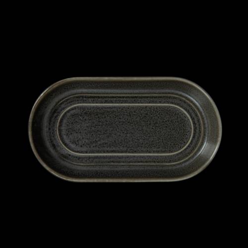 Блюдо овальное 180х100 мм Corone Urbano серый 11010cem