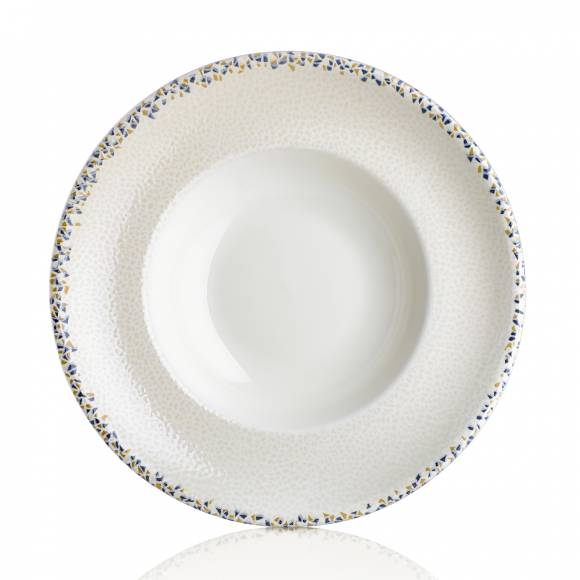 Тарелка для пасты 400мл 250мм фарфор,серия Tessera By Bone TN-TS-ZT-25-CK /6/