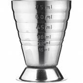 Джиггер нерж. 75мл с делениями D=52,H=75мм Пробар MLJ1 Джиггер нерж. 75мл с делениями D=52,H=75мм Пробар MLJ1