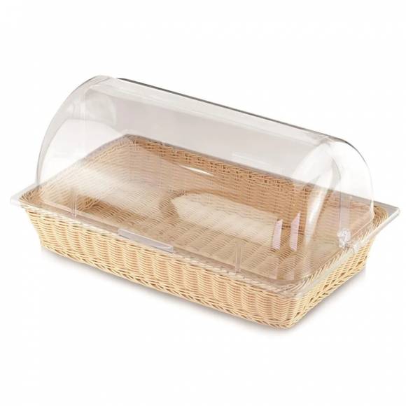 Корзина для хлеба и выкладки 52*32см h9,5см с откидной Roll-top крышкой ротанг Proff Cuisine SPB-13A Корзина для хлеба и выкладки 52*32см h9,5см с откидной Roll-top крышкой ротанг Proff Cuisine SPB-13A