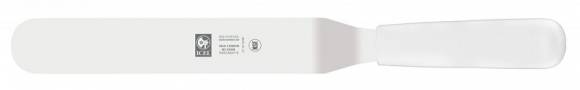 Лопатка 42 см. изогнутая раб. часть 26*4 см. нерж. с пластик. ручкой белая Icel