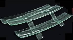 Этажерка 2-ярусная для сервировки 3D Glassware 560*110 мм 50055  1156-1243-94-003